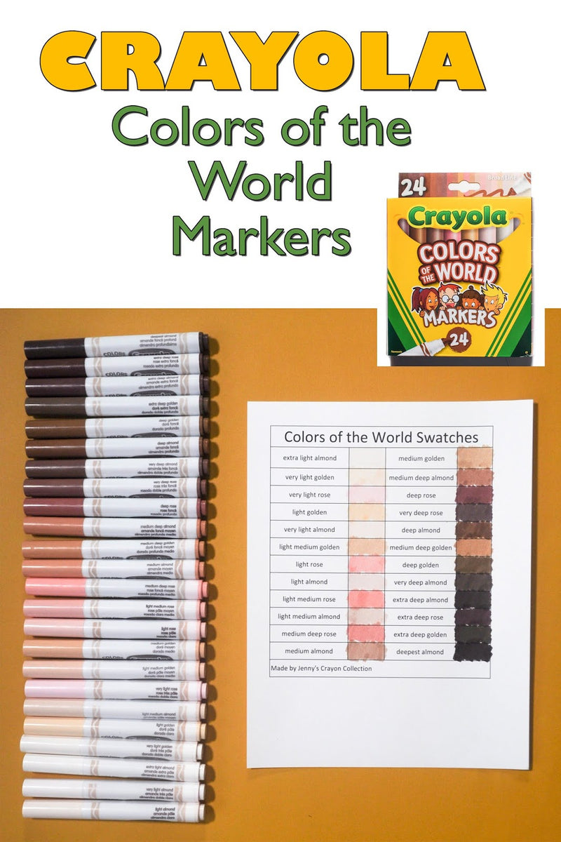 Crayola Colours of the World Markers 24 Pack