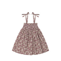 Jamie Kay Organic Cotton Eveleigh Dress - Pansy Floral Fawn asst